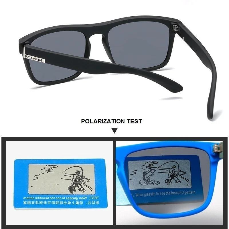 Fashion Square Vintage Polarized Sunglasses Men
